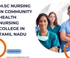 M.Sc Nursing in Community Health Nursing College in Tamil Nadu