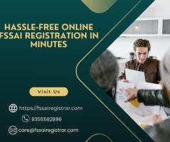 Hassle-Free Online FSSAI Registration in Minutes