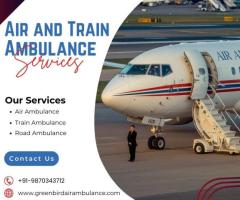 Greenbird Air and Train Ambulance Service in Srinagar Safest Option for Patient Transfer