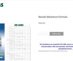 nozzle allowance formula