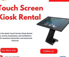 How Touch Screen Kiosk Rentals Enhance Events & Businesses