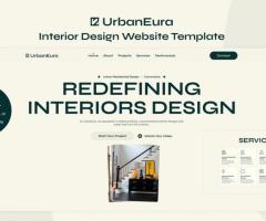 Create a Professional Interior Design Portfolio with UrbanEura – A Next.js Template!