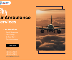 Book Sky Air Ambulance from Varanasi to Delhi for Top-Level Support and Medical Care