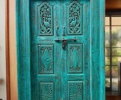 Buy Now The Rang Mandir Indian Haveli Doors – Handcrafted Beauty