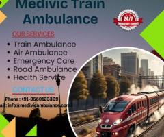 Medivic Train Ambulance Services in Ranchi Provides Immediate Emergency Help