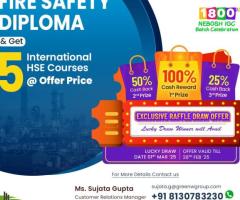 Fire Safety Diploma Course Raffle Draw Offer in New Delhi