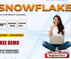 New Snowflake Course Demo Live – Attend & Enroll Now!