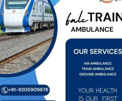 Falc Train Ambulance Service in Guwahati offer top grade medical transportation