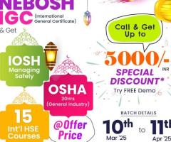 NEBOSH IGC Course Ramadan Offer in Kochi