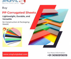 Buy PP Corrugated Sheets - Durable, and Versatile for Construction & Packaging Needs!