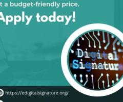 Get your digital signature securely at a budget-friendly price. Apply today!