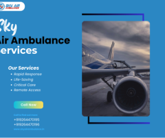 Get a Safe and Secure Sky Air Ambulance from Ranchi to Delhi for Medical Transport