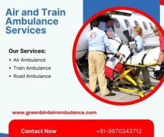 Greenbird Air and Train Ambulance Service in Bhavnagar Swiftly Relocate Patients