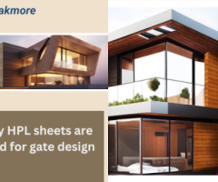 HPL sheets are used for gate design