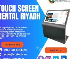 What to Consider When Choosing a Touch Screen Rental KSA?