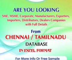 Download Industries in Chennai / Tamil Nadu in Excel