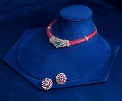 Buy Latest Diamond Necklace Sets for Women | Babita Agrawal Jewellery