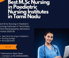 Best M.Sc Nursing in Paediatric Nursing Institutes in Tamil Nadu