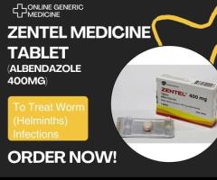 Effective Deworming Treatment | Zentel Medicine Tablet available at online generic medicine