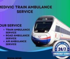 Medivic Train Ambulance Service In Jamshedpur can transfer every patient