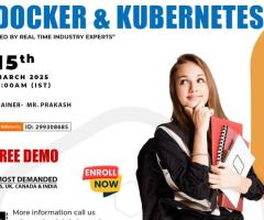 Docker and Kubernetes Online Courses Upcoming New Batch 15th Mar