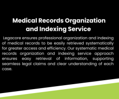 Medical Records Organization and Indexing Service