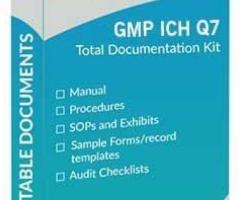 GMP ICH Q7 Documentation Kit for Pharmaceutical Manufacturers