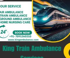 King Train Ambulance in  Raipur is Equipped with the Expert Teams