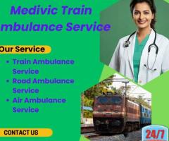 Medivic Train Ambulance Services in Lucknow provides patient transfer at an affordable cost