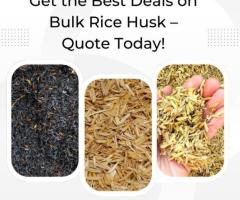 Get the Best Deals on Bulk Rice Husk – Quote Today!