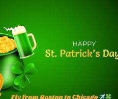 1-844-868-8303 Fly from Boston to Chicago for St. Patrick’s Day Weekend Fun! ✈️