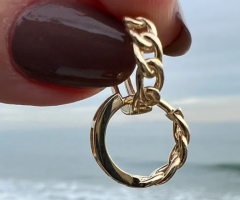 The Chain Huggies - Customized Earrings - the 10jewelry