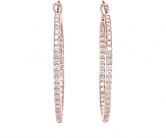 The Diamond Hoops - Customized Diamond Earrings - the 10jewelry