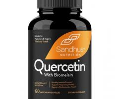 Enhance Your Health with Quercetin with Bromelain Vegetarian Capsules (120 Ct)