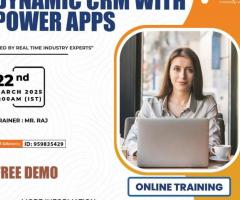 Online FREE DEMO On - Microsoft Dynamics CRM with power Apps