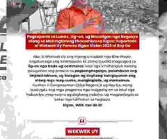 Empowering Local Businesses for Iligan's Economic Growth: Vice Mayor Aspirant Wekwek Uy's Vision