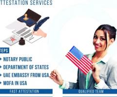 US certificate attestation in UAE