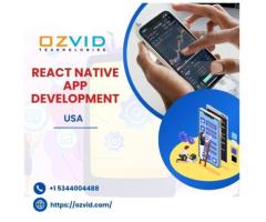 Best React Native App Development Company in USA – OZVID Technologies