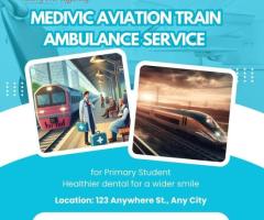 Medivic Aviation Train Ambulance Service in Mumbai provides best help to the patient