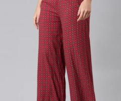 Elevate Your Style with Trendy Women Palazzo Pants from Go Colors