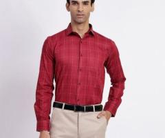 Stylish Red Check Shirt – Perfect Blend of Comfort & Fashion