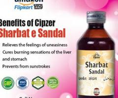 Sharbat-e-Sandal helps in restlessness, and burning sensation in the liver and stomach