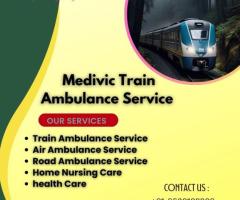 Medivic Train Ambulance Services in Mumbai is equipped with proficient medical doctors