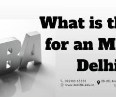 What is the Fee for an MBA in Delhi?