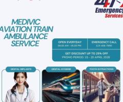 Move with care and precision with Medivic Aviation Train Ambulance in Patna