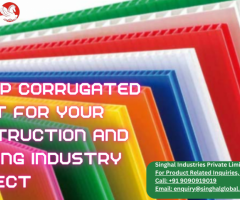 Buy PP Corrugated Sheet for Your Construction and Building Industry Project