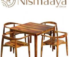 Add your shopping list wooden dining table 4 seater