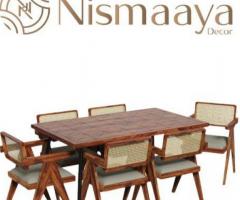 Buy Online wooden dining table 6 seater