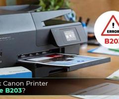 Canon Printer Error Code B203 - 1
