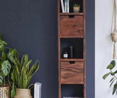 Choose a natural finish wall shelf  for your space - Nismaaya decor